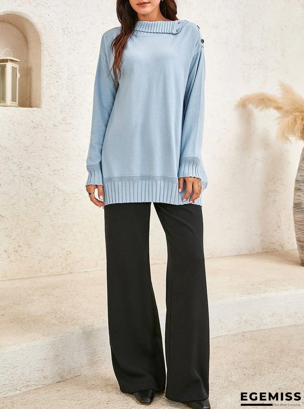 Fashionable And Casual Women's Woollen Tops | EGEMISS