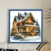 Christmas Cottage-11CT Counted Cross Stitch 50*50cm/19.69*19.69in