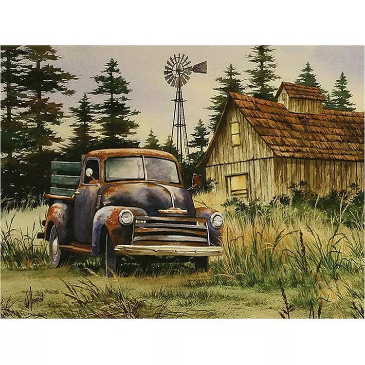 Peinture par numéro - Peinture à l’huile - Automobile (40'50cm)