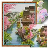Jiangnan-11CT/14CT Stamped Cross Stitch 75*95cm/29.53*37.4in(Big Size)