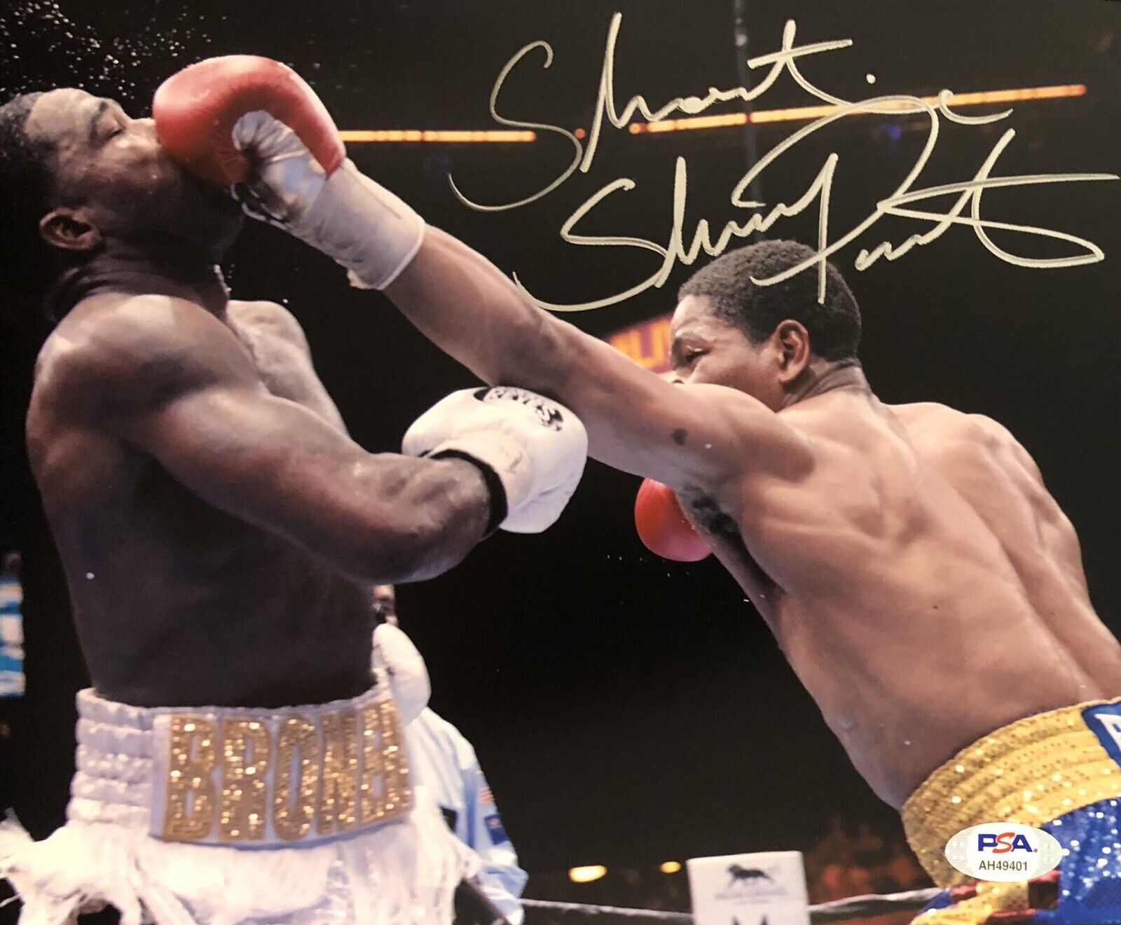 Shawn Showtime Porter Signed Cleveland Champ 8x10 Photo Poster painting Title Boxing Psa/Dna