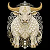 DIY Pearl Painting Cow for Home Wall Decor with Frame(30x30cm)
