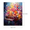 (US Only)Paint By Numbers Kit On Canvas DIY Oil Art Flower Picture Home Wall Decor40x50cm