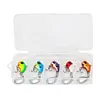 5Pcs Fishing Lures 6g 10g Rotating Metal Vib Vibration Bait Spinner Spoon Lure