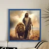 Jesus Lion-11CT Stamped Cross Stitch 40*40cm