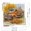 (40*40cm)Autumn Pumpkin Car - Full Round Drill Diamond Painting