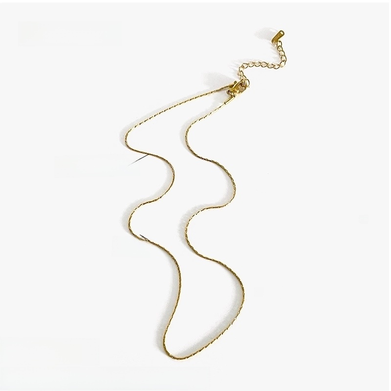 Basic Minimalist Geometric 316L Stainless Steel  18K Gold Plated Irregular Necklace
