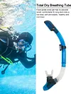 Diving Snorkel Full Dry Underwater Breathing Tube Silicone Snorkeling Gear