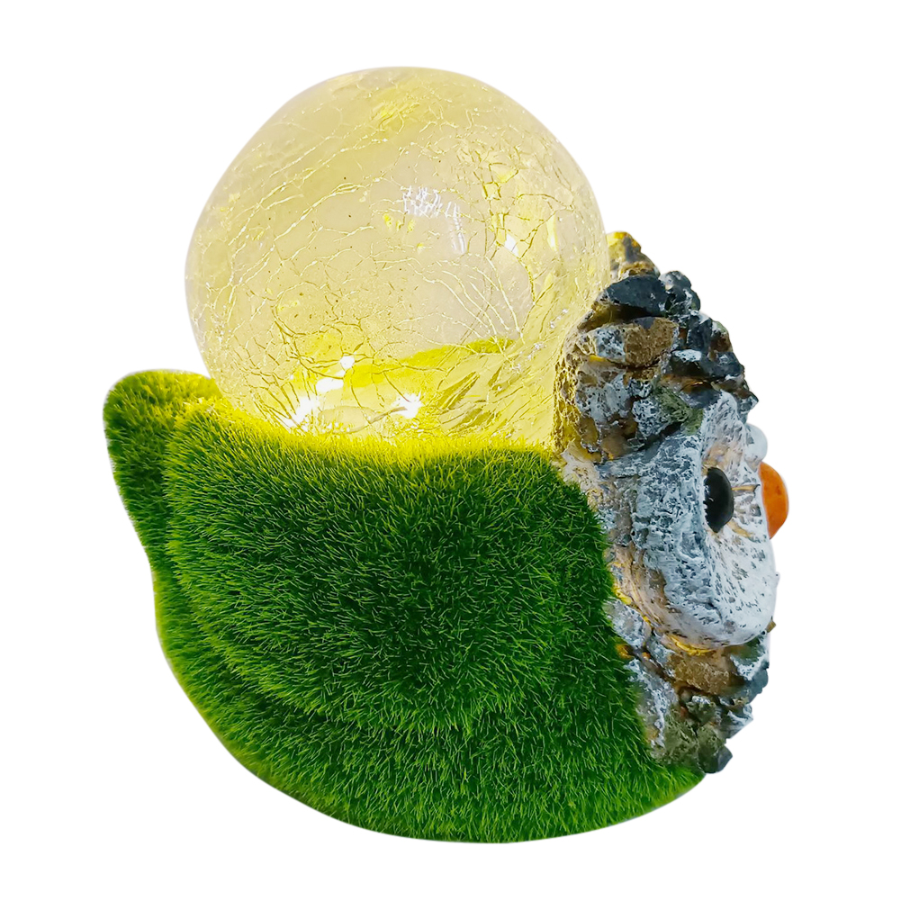 

LED Lights Flocking Owl Desktop Animal Small Ornaments Resin Decor Lamp, 501 Original