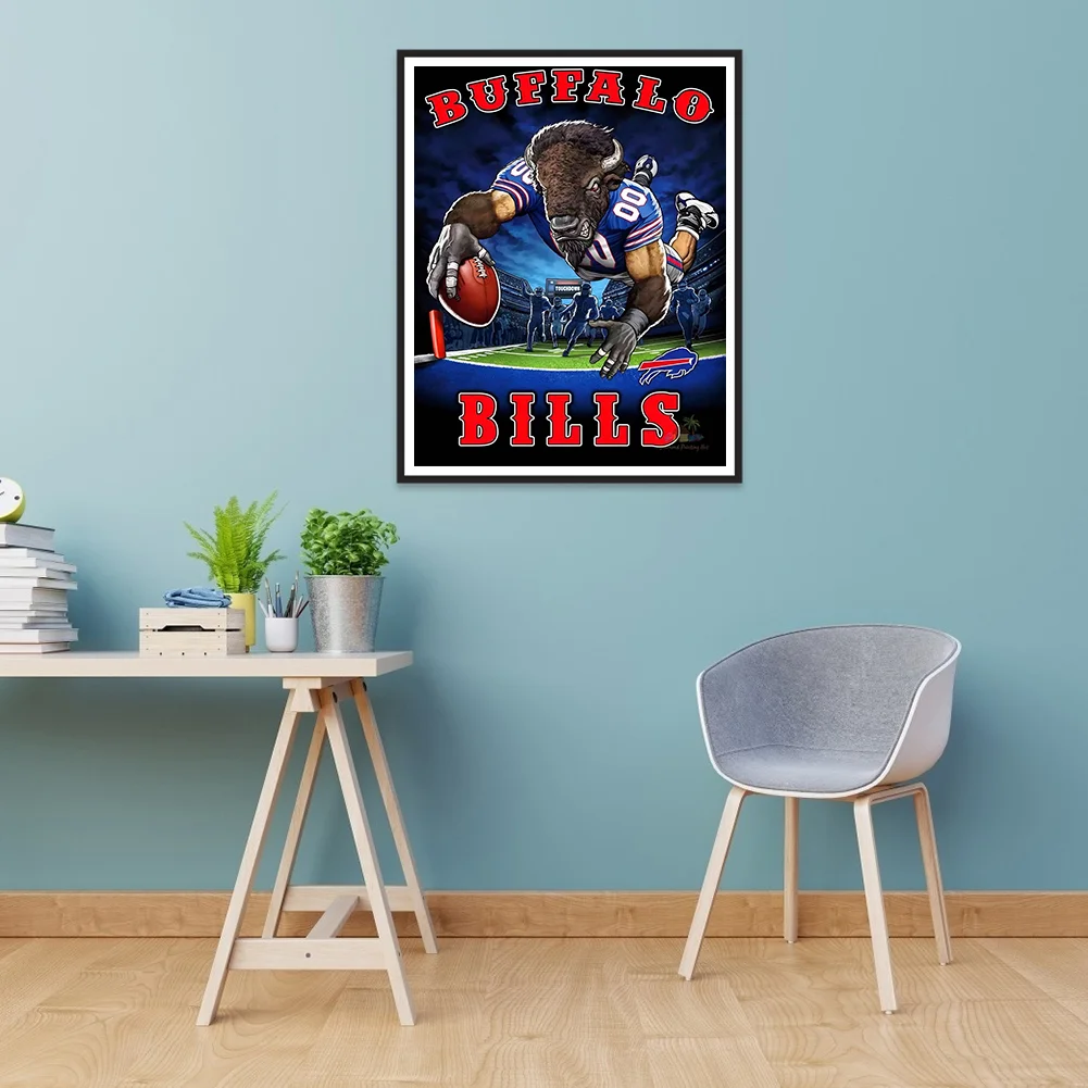 5D DIY Full Round Drill Diamond Painting NFL Abstract Home Decor Craft (sz2301)