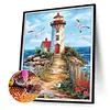 Phare-Peinture diamant rond-30 * 40cm
