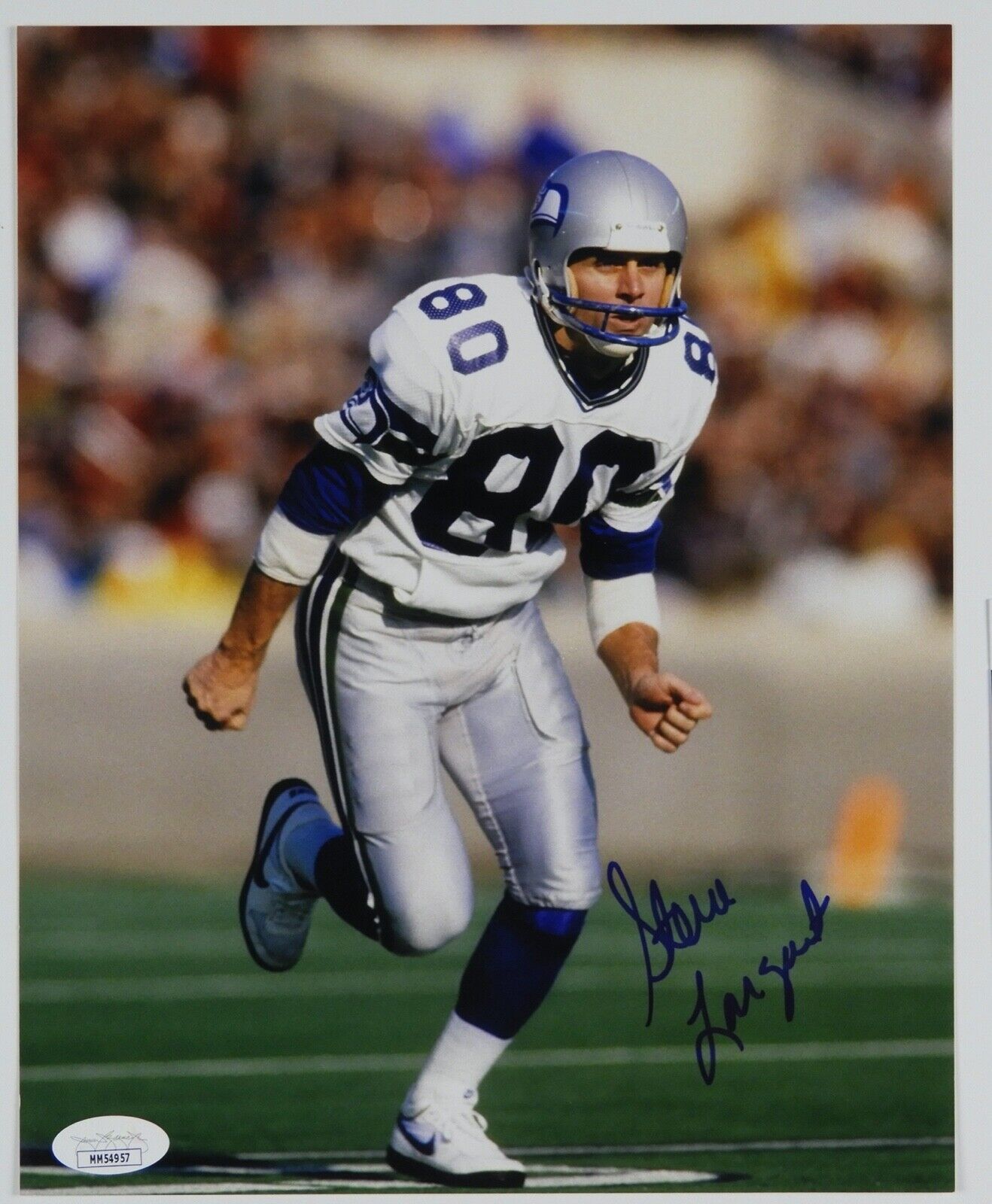 Steve Largent JSA Autograph Signed 8 x 10 Photo Poster painting Seattle Seahawks Football