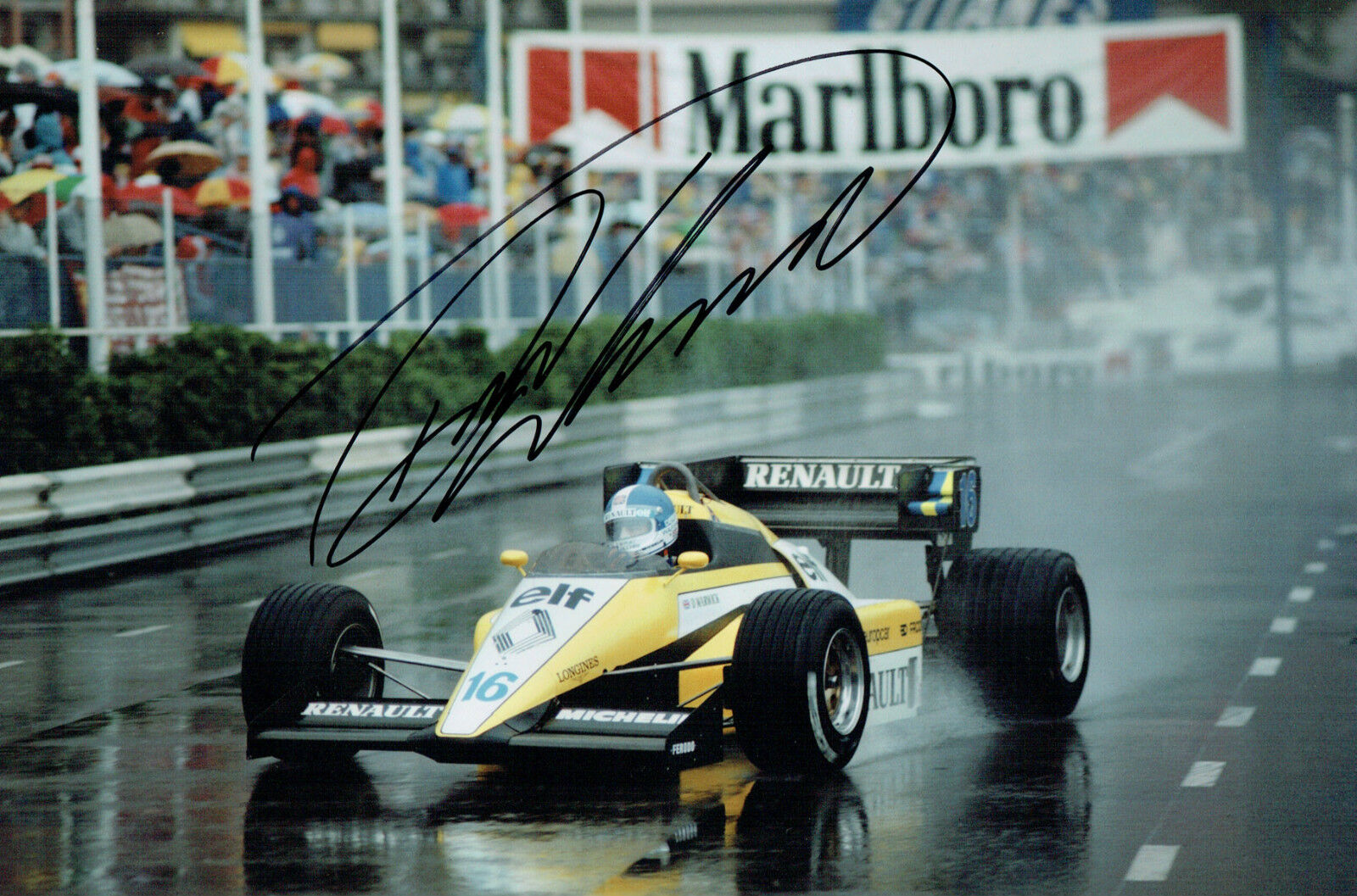 Derek WARWICK Autograph SIGNED 12x8 Photo Poster painting Grand Prix Renault Car AFTAL COA