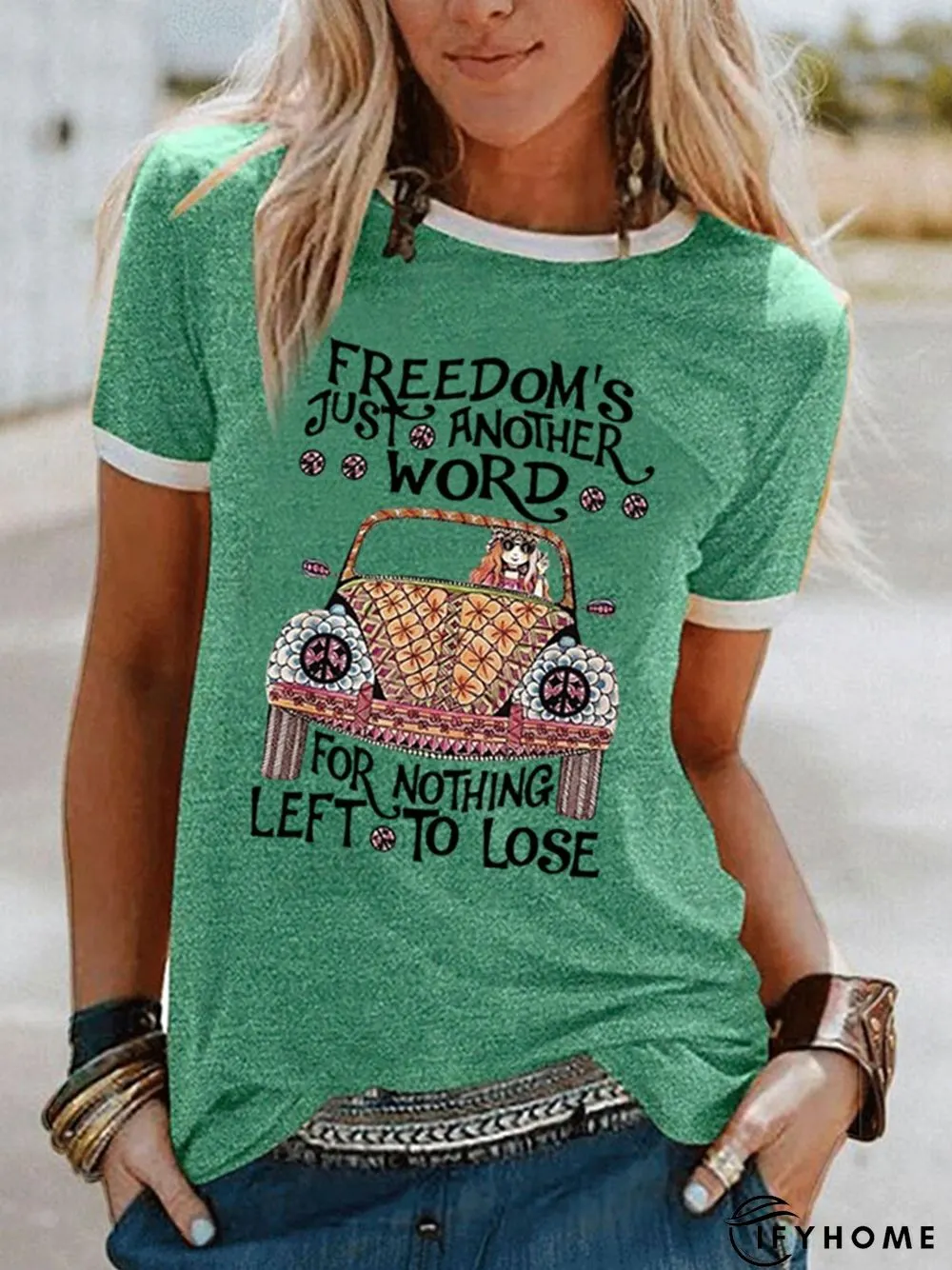 Printed Short Sleeve Casual Modal T-shirt | IFYHOME