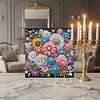 (Pre-Framed)Diamond Painting-DIY Crystal Rhinestone Colorful Flowers(25x25cm)