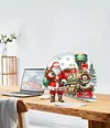 Diamond Painting Santa Claus Train Table Top Ornament Kits for Home Office