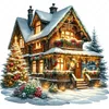 Christmas Cottage-11CT Counted Cross Stitch 50*50cm/19.69*19.69in