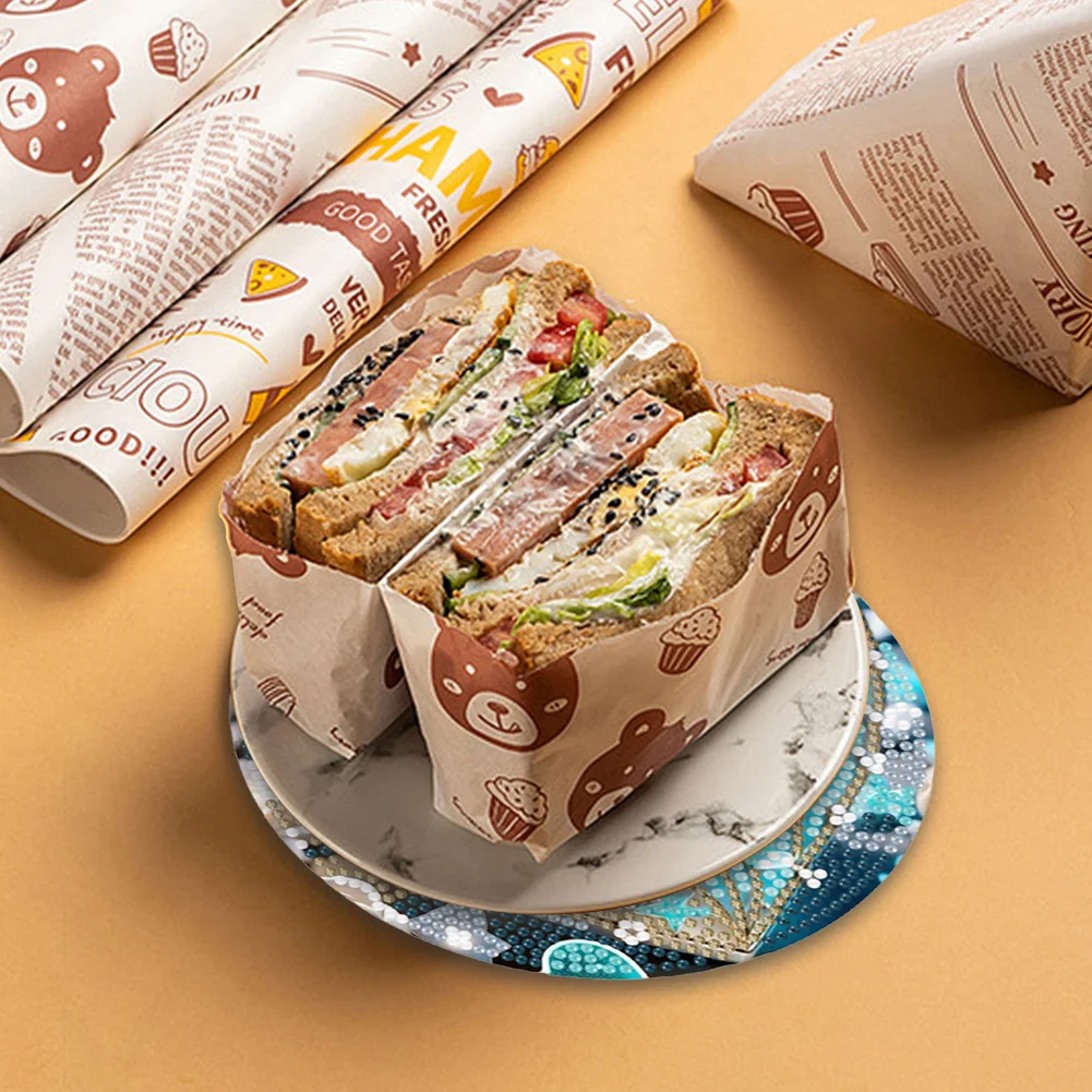 4pcs DIY Beach Starfish Acrylic Diamond Painting Placemats Kitchen Dish Mat with Holder