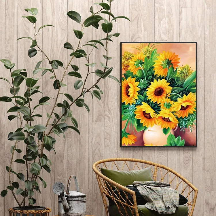 Butterfly Sunflowers Diamond Painting Kits for Adults, Full Drill Round 5D Diamond  Art Kits for Beginners, DIY Art Craft Kits, Gifts for Friends & Family,  Flowers Picture for Home Wall Decor 40*30cm. 