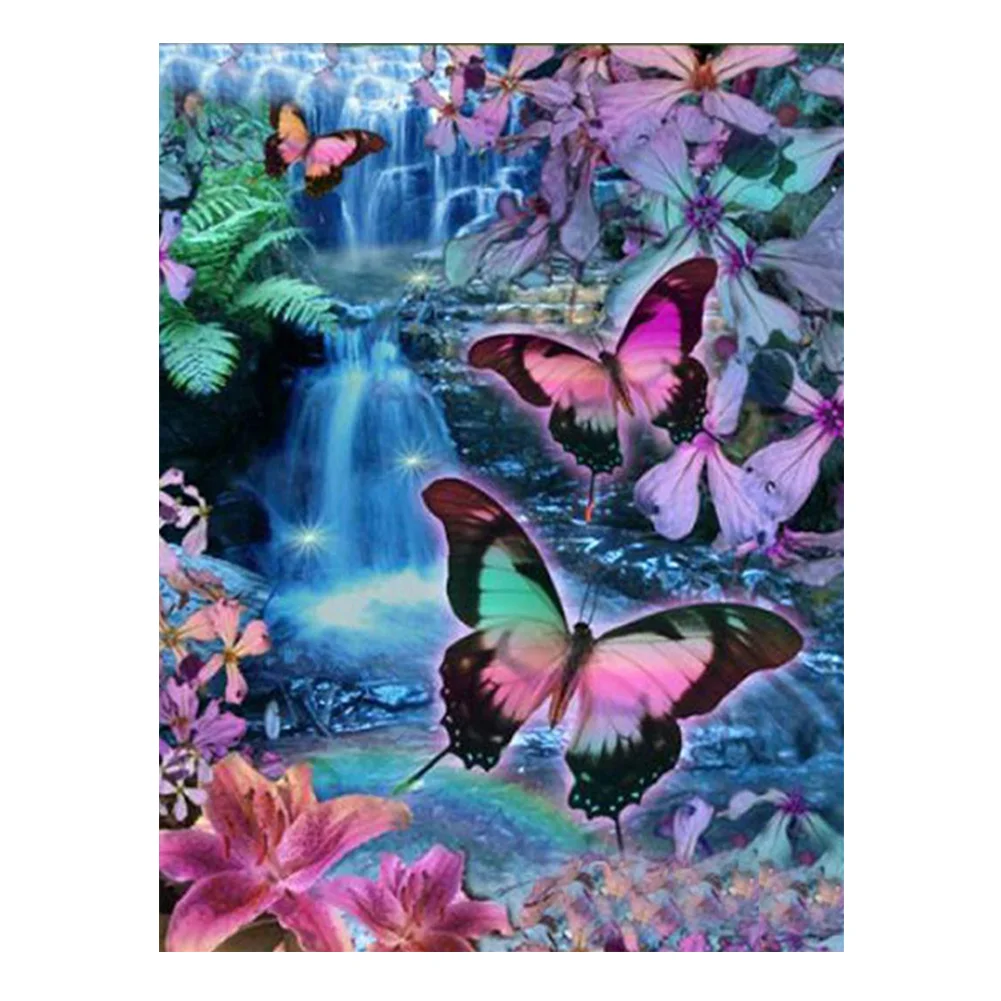 Butterfly - Partial Drill - Diamond Painting(30*40cm)