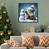 Yoda der Schneemann - runder Bohrer Diamond Painting - 50*50cm
