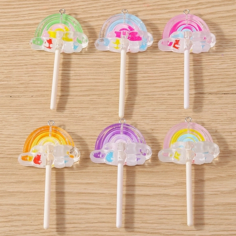 10 PCS/Package Resin Lollipop Pendant