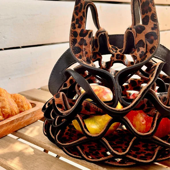 Leather Mesh Bag