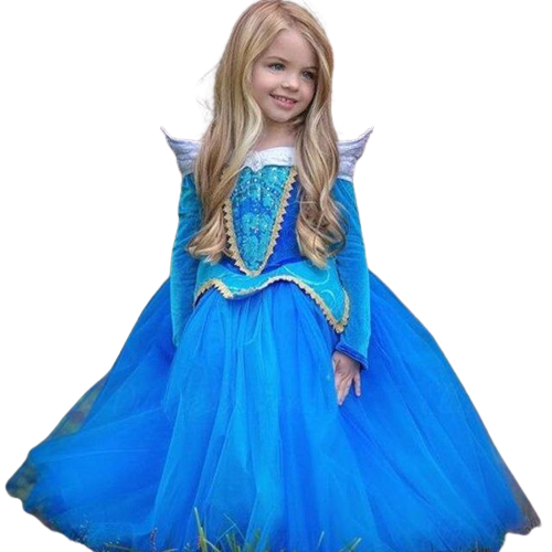 princess cosplay dresses long sleeve aurora costume clothes