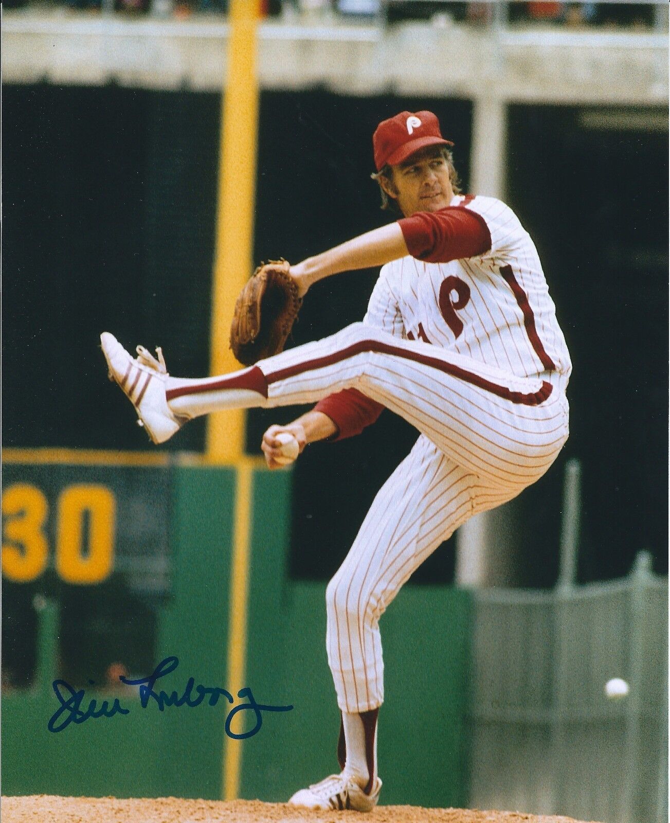 Autographed JIM LONBORG Philadelphia Phillies 8x10 Photo Poster painting - COA