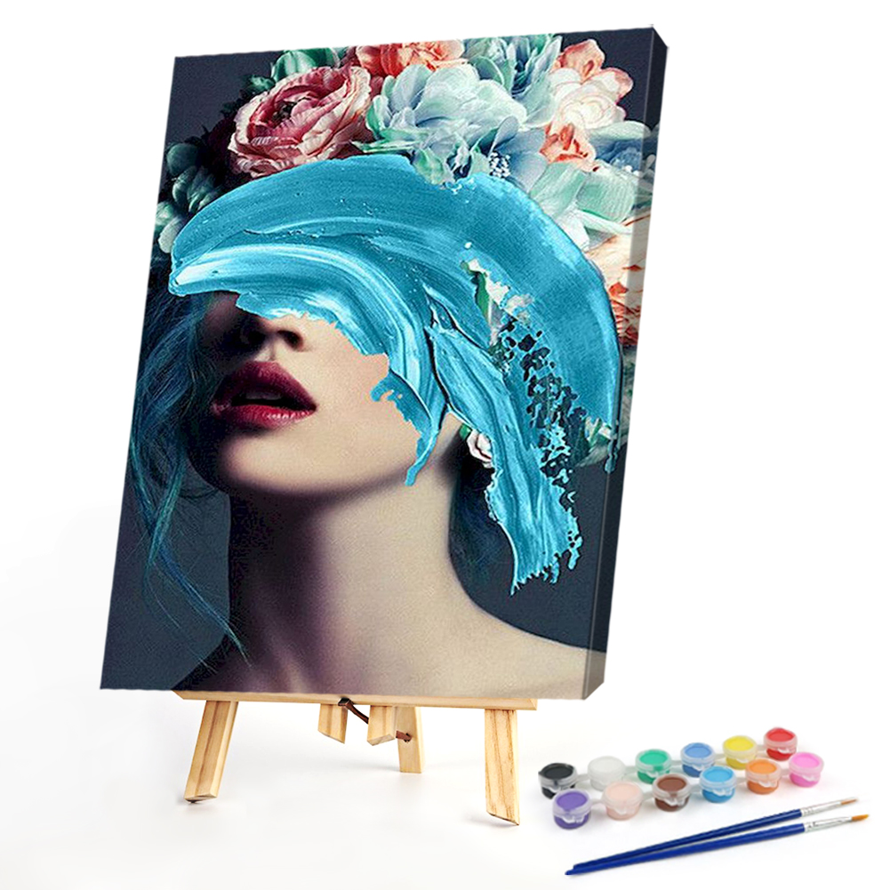 

40*50CM - Paint By Numbers - Flower Girl, 501 Original