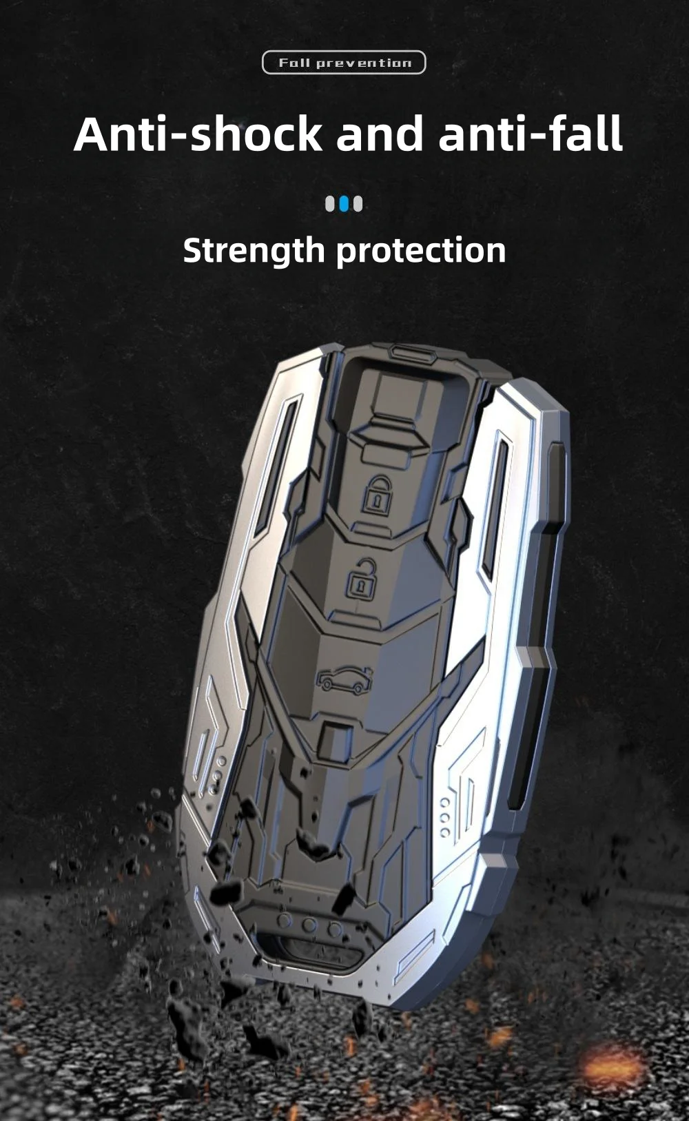 Mecha hardcore car key protective cover