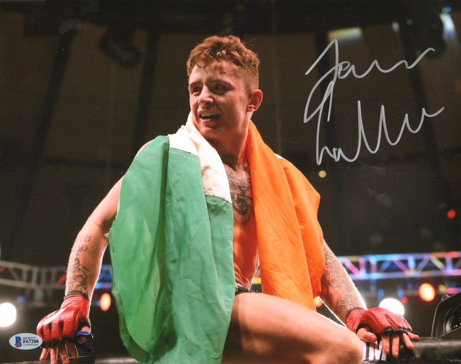 James Gallagher Signed 11x14 Photo Poster painting BAS Beckett COA Bellator MMA Picture Auto'd C