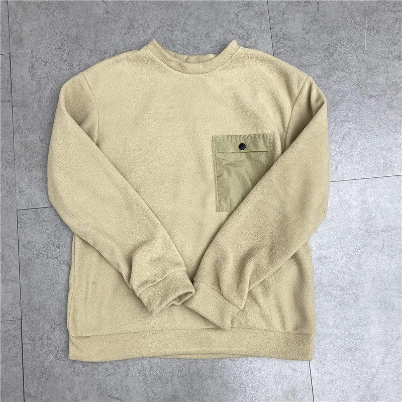 Tooling Fleece Double Faced Fleece Crew Neck Long Sleeve Sweaters