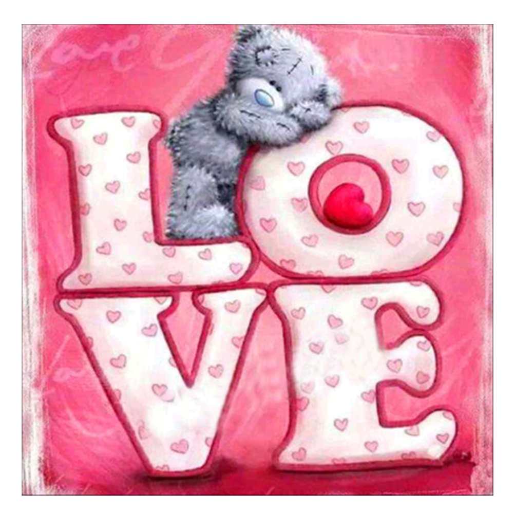 

Lovely Tatty Teddy - Special Shaped Diamond Painting - 30*30CM, 501 Original
