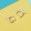 Cat Hoop Earrings 925 Sterling Silver
