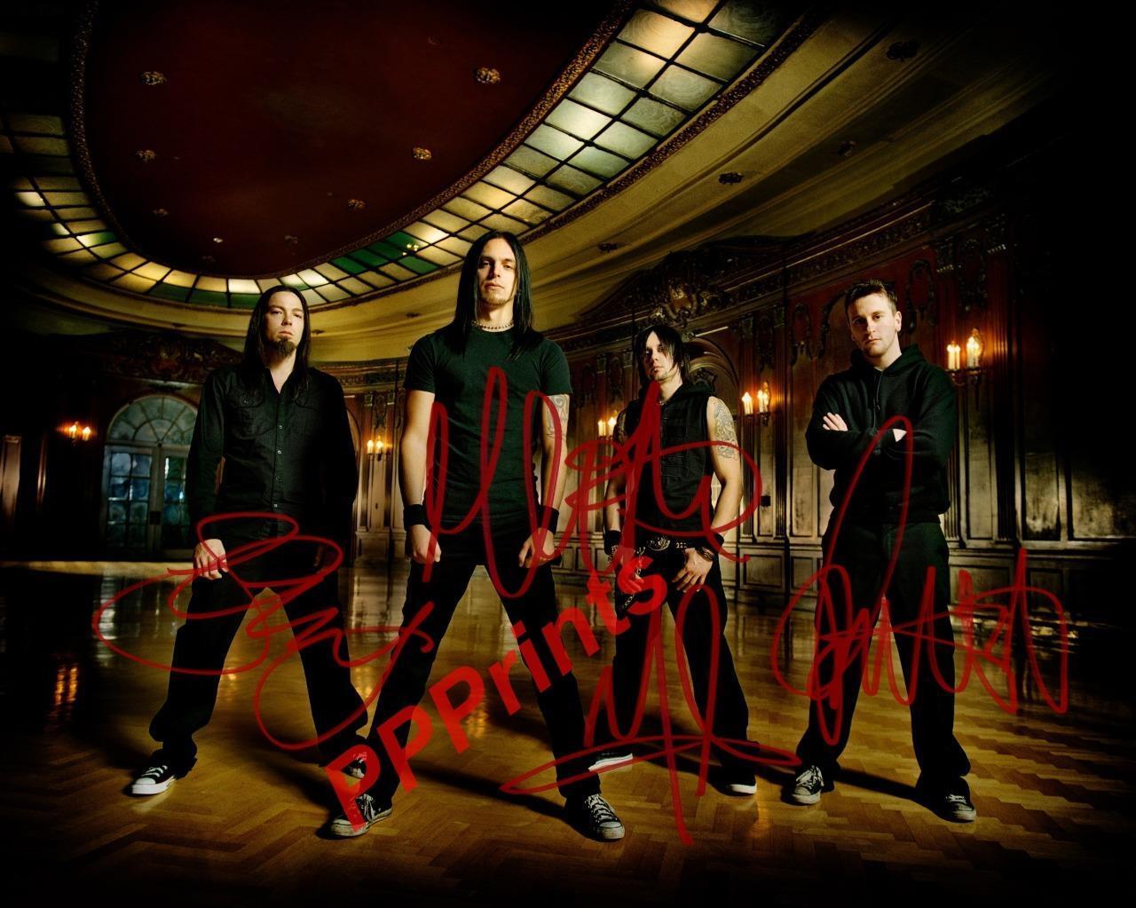 BULLET FOR MY VALENTINE BAND AUTOGRAPHED 10X8 SIGNED REPRO Photo Poster painting PRINT