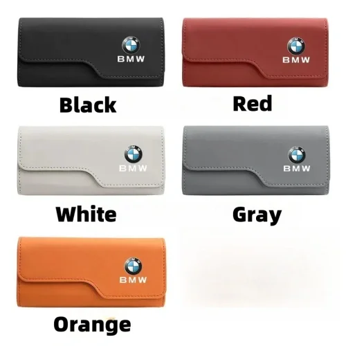 Leather Car Glasses Storage Box