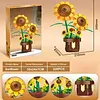 Artificial Flower Building Blocks for Adults Women for Home Decor (Sunflower)