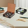 Diamond Painting Snowman Leather Notecard Box Gem Art Sticky Note Holder