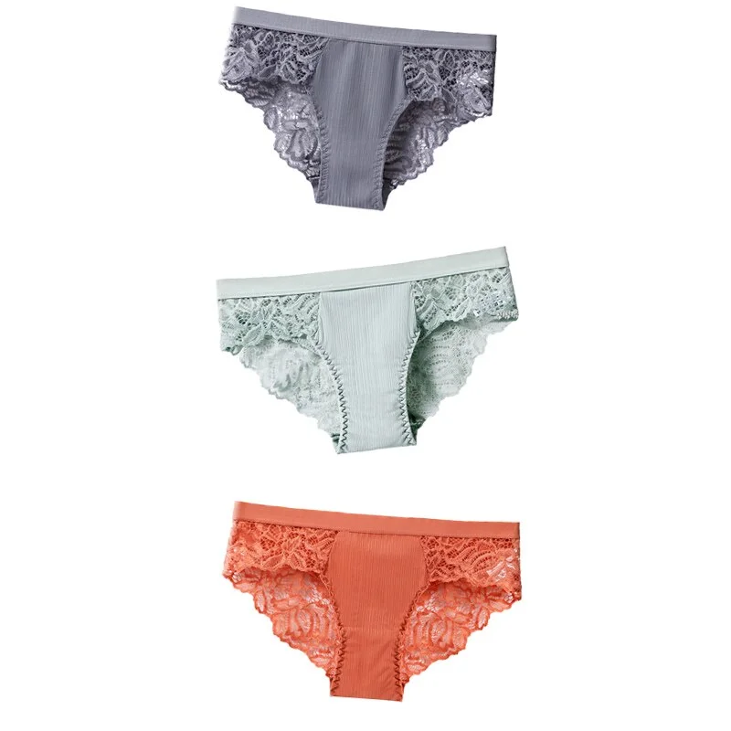 Billionm Confort Panties Sexy Panty Seampless Briefs Lace Women Underwear Lingerie for Female Girl Floral Pantys Underpants