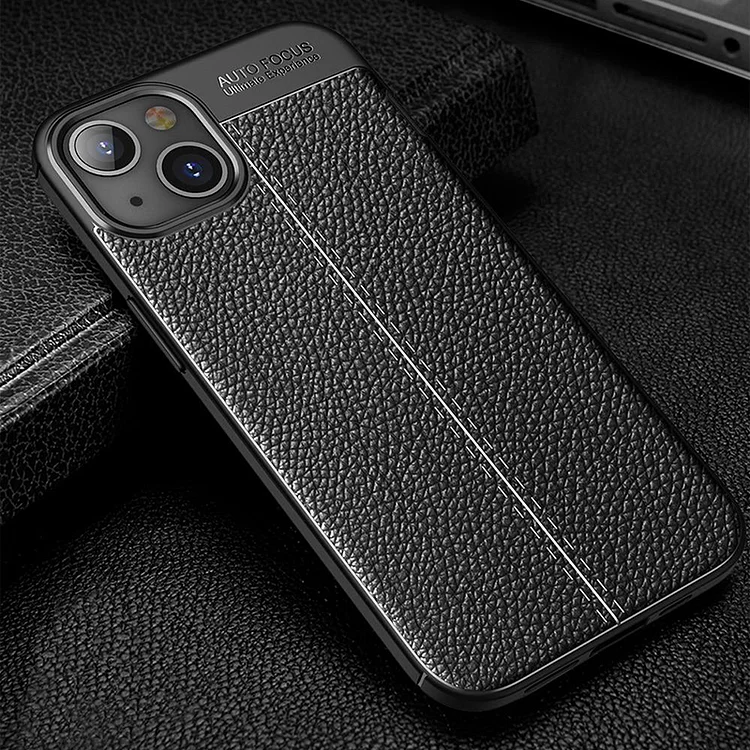 Luxury Soft TPU Leather Phone Case For iPhone