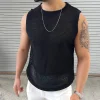  Stylish Mesh Sleeveless Top for Men - Perfect for Summer Outfits by Inlyline
