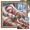 Sleeping Girl-11CT Stamped Cross Stitch 50*50cm/19.69*19.69in tapestrymarket