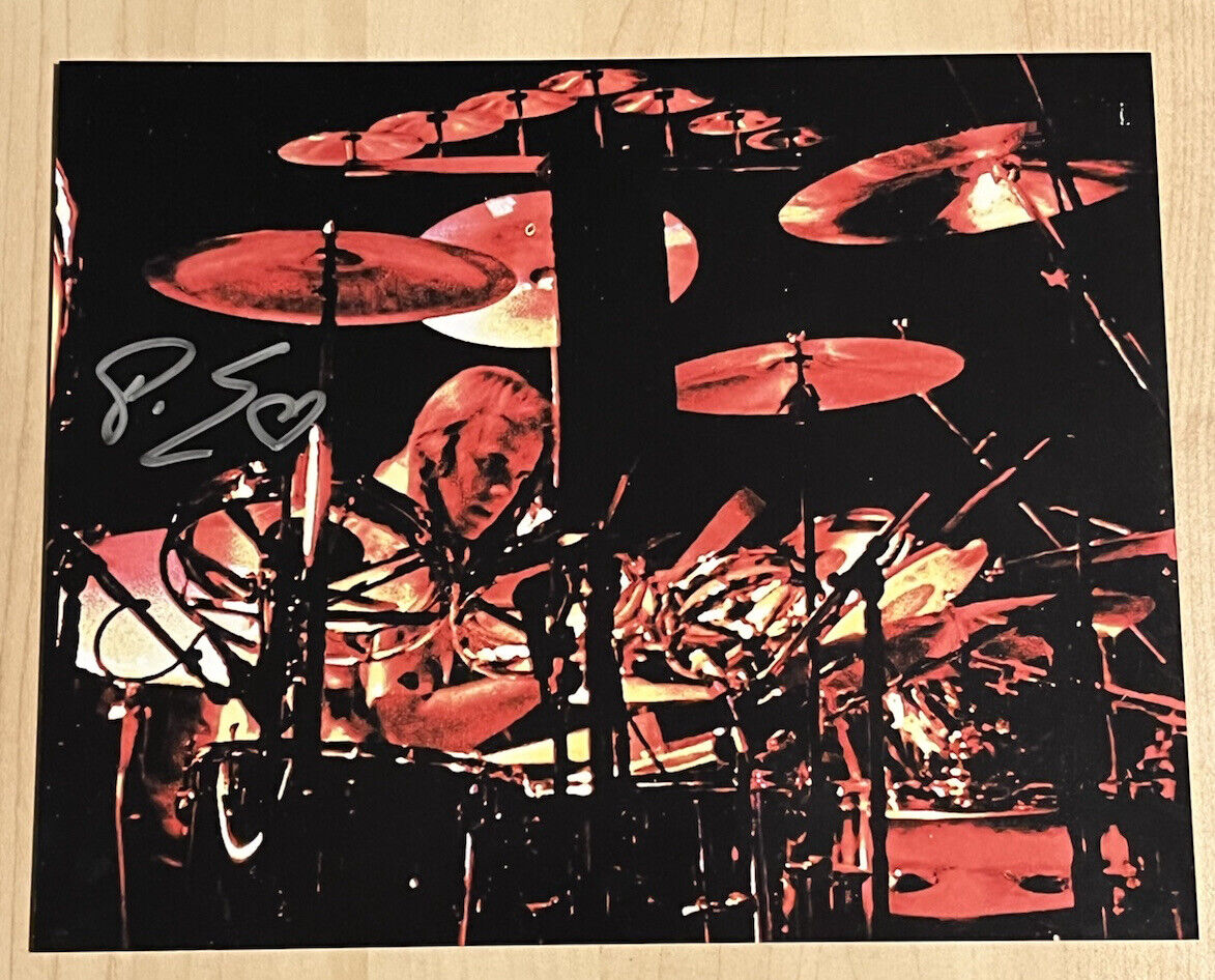 PHIL EHART SIGNED 8x10 Photo Poster painting AUTOGRAPHED KANSAS ORIGINAL DRUMMER VERY RARE COA