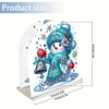 Christmas Acrylic DIY 5D Diamond Art Painting Napkin Holder Set (Snowman)