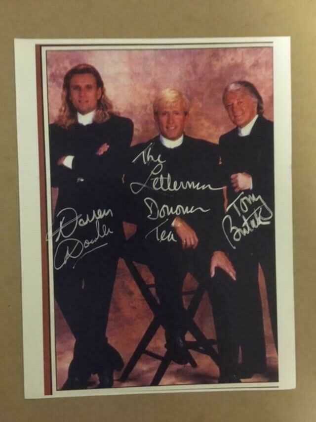 The Letterman Signed 8 1/2x 11 Photo Poster painting(Tony Butala,Donavon Tea,Darren Dowler)COA