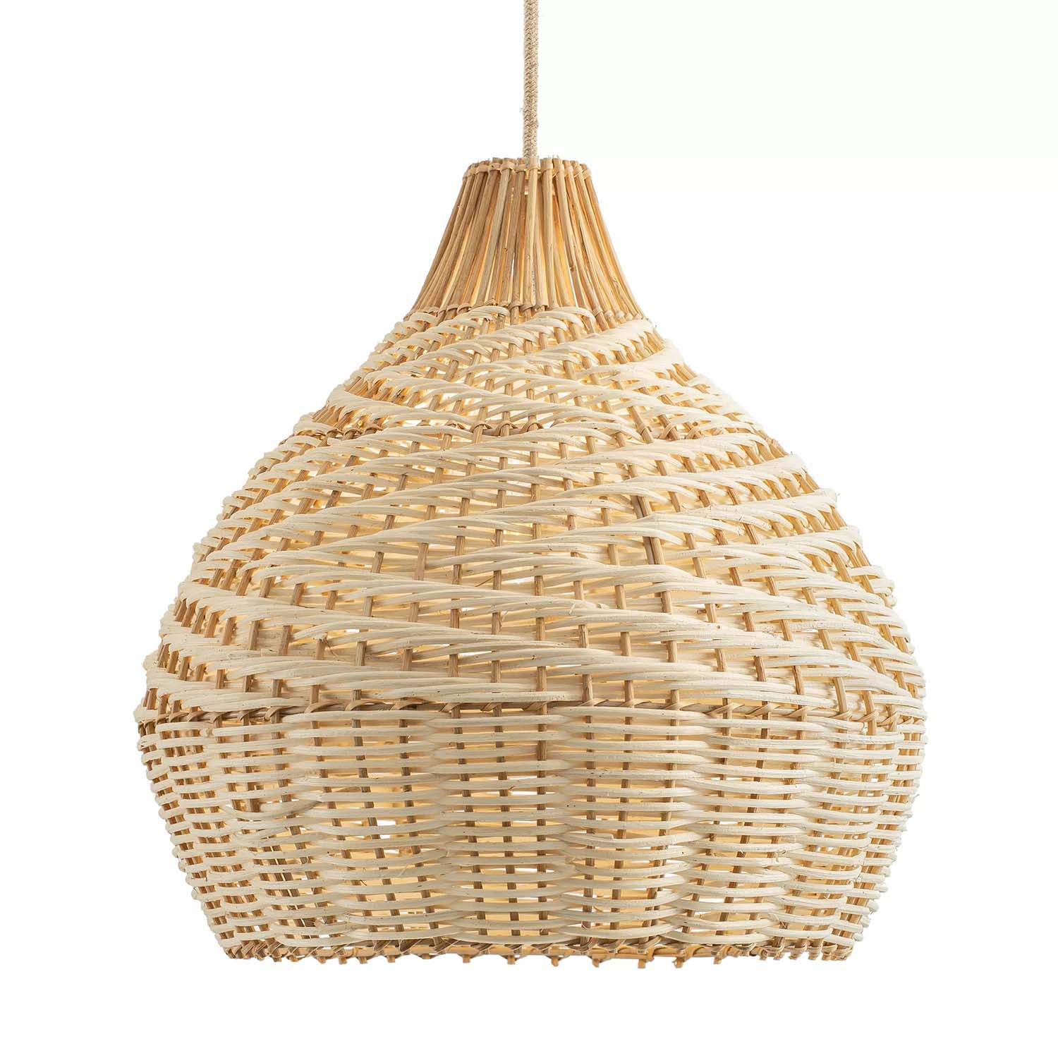 Grandeur Rattan Bowl Pendant Light