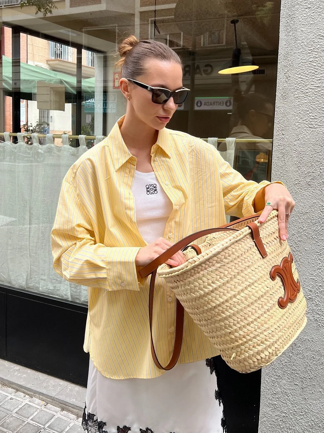 Nigikala Nigikala Summer In Women's Long-Sleeved Loose Striped Silk Shirt Personality Street A14050