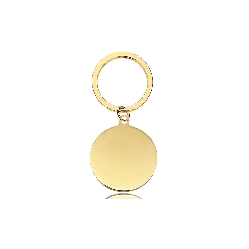 Key Chain Spot Stainless Steel Blank Laser Color Printing Material Holiday Gift Lettering Metal Key Chain