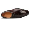 Handmade Brown Mens Wholecut Leather Dress Shoes Wedding